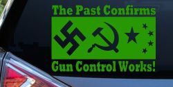 Gun Control Works Anti Gun Control 2nd Amendment Car or Truck Window Vinyl Decal Sticker (Lime)