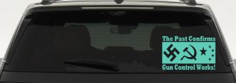 Gun Control Works Anti Gun Control 2nd Amendment Car or Truck Window Vinyl Decal Sticker (Mint)