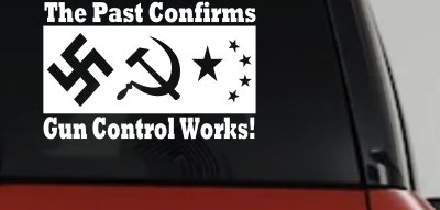 Gun Control Works Anti Gun Control 2nd Amendment Car or Truck Window Vinyl Decal Sticker