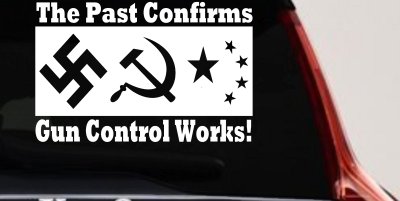 Gun Control Works Anti Gun Control 2nd Amendment Car or Truck Window Vinyl Decal Sticker