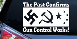 Gun Control Works Anti Gun Control 2nd Amendment Car or Truck Window Decal Sticker