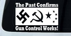 Gun Control Works Anti Gun Control 2nd Amendment Car or Truck Window Decal Sticker