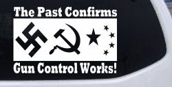 Gun Control Works Anti Gun Control 2nd Amendment Car or Truck Window Decal Sticker