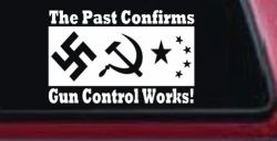 Gun Control Works Anti Gun Control 2nd Amendment Car or Truck Window Decal Sticker