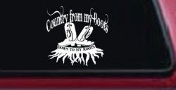 Country From My Boots To My Roots Car or Truck Window Decal Sticker