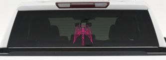 Jesus Is Lord Angel Wings Cross Halo Christian Car or Truck Window Vinyl Decal Sticker (Hot Pink)