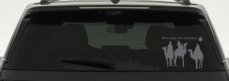 Jesus Wise Men Still Seek Him Christian Car or Truck Window Decal Sticker (Silver)
