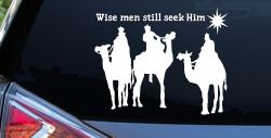 Jesus Wise Men Still Seek Him Christian Car or Truck Window Decal Sticker
