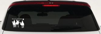 Jesus Wise Men Still Seek Him Christian Car or Truck Window Decal Sticker (White)