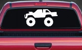 Monster Truck Off Road Car or Truck Window Decal Sticker