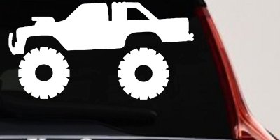 Monster Truck Off Road Car or Truck Window Vinyl Decal Sticker