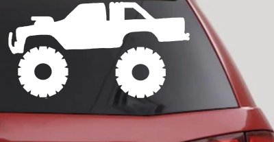 Monster Truck Off Road Car or Truck Window Vinyl Decal Sticker