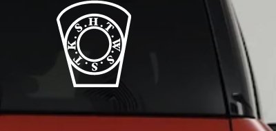 Royal Arch Mason HTWSSTKS keystone Car or Truck Window Vinyl Decal Sticker