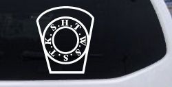 Royal Arch Mason HTWSSTKS keystone Car or Truck Window Decal Sticker