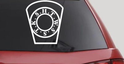 Royal Arch Mason HTWSSTKS keystone Car or Truck Window Vinyl Decal Sticker