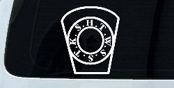Royal Arch Mason HTWSSTKS keystone Car or Truck Window Decal Sticker