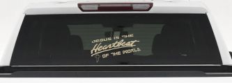 Jesus Is The Heartbeat Of The World Christian Car or Truck Window Decal Sticker (Desert Sand)