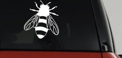 Honey Bee Car or Truck Window Vinyl Decal Sticker