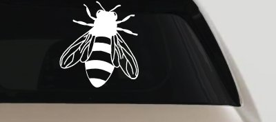 Honey Bee Car or Truck Window Vinyl Decal Sticker