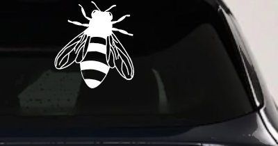 Honey Bee Car or Truck Window Vinyl Decal Sticker