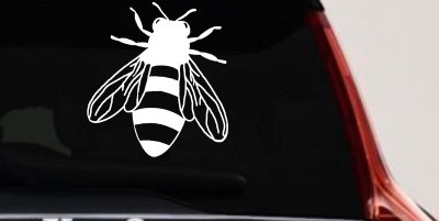 Honey Bee Car or Truck Window Vinyl Decal Sticker