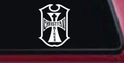 Christian Biker Cross Car or Truck Window Decal Sticker