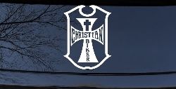 Christian Biker Cross Car or Truck Window Decal Sticker