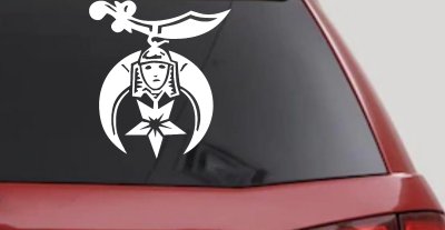 Shriner Logo Car or Truck Window Vinyl Decal Sticker