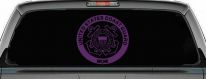 United States Coast Guard Mom Military Car or Truck Window Decal Sticker (Violet)
