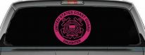 United States Coast Guard Daughter Military Car or Truck Window Decal Sticker (Hot Pink)