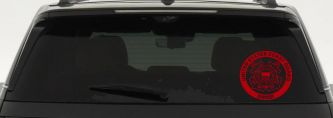 United States Coast Guard Sister Military Car or Truck Window Decal Sticker (Red)