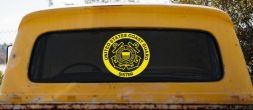United States Coast Guard Sister Military Car or Truck Window Vinyl Decal Sticker (Yellow)