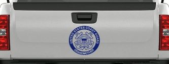 United States Coast Guard Grandmother Military Car or Truck Window Decal Sticker (Navy)