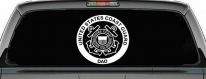 United States Coast Guard Dad Military Car or Truck Window Decal Sticker