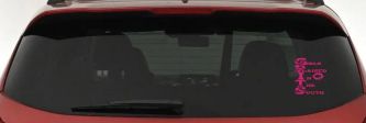 GRITS Girls Raised In The South Country Car or Truck Window Decal Sticker (Hot Pink)