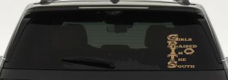 GRITS Girls Raised In The South Country Car or Truck Window Decal Sticker (Light Brown)
