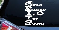 GRITS Girls Raised In The South Country Car or Truck Window Decal Sticker