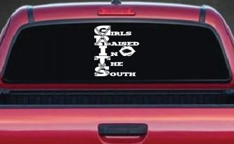 GRITS Girls Raised In The South Country Car or Truck Window Decal Sticker