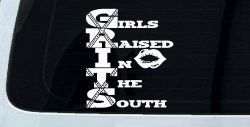 GRITS Girls Raised In The South Country Car or Truck Window Decal Sticker