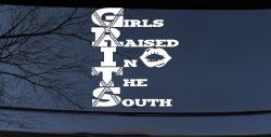 GRITS Girls Raised In The South Country Car or Truck Window Decal Sticker
