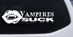 Funny Vampires Suck Car or Truck Window Decal Sticker