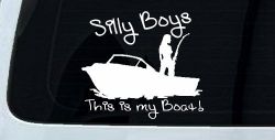 Silly Boys This Is My Boat Car or Truck Window Decal Sticker