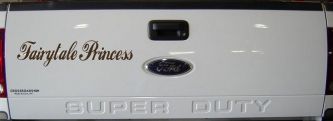 Fairytale Princess Car or Truck Window Decal Sticker (Brown)