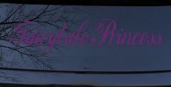 Fairytale Princess Car or Truck Window Decal Sticker (Violet)