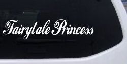 Fairytale Princess Car or Truck Window Decal Sticker