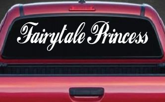 Fairytale Princess Car or Truck Window Decal Sticker