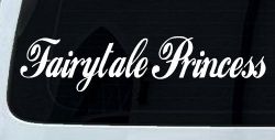 Fairytale Princess Car or Truck Window Decal Sticker