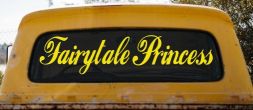 Fairytale Princess Car or Truck Window Decal Sticker (Yellow)