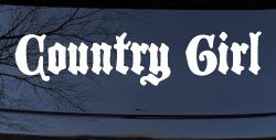 Country Girl Car or Truck Window Decal Sticker