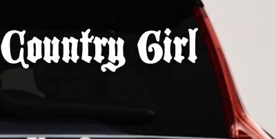 Country Girl Car or Truck Window Vinyl Decal Sticker